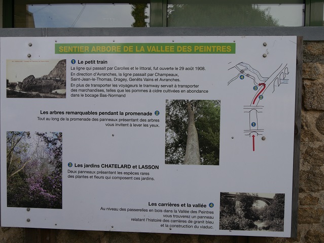 Infotafel zur Vallée des Peintres