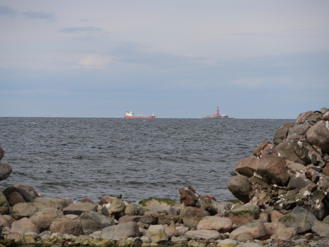 der Leuchtturm am Kap Kolka an der lettischen Ostseeküste
