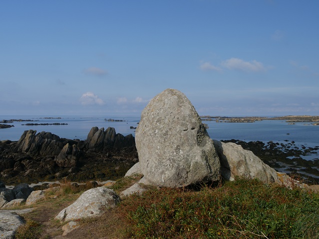 "Felsengesicht" auf den Îles Chausey