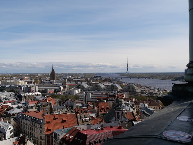 Blick auf Riga vom Turm der Petrikirche (südwärts)