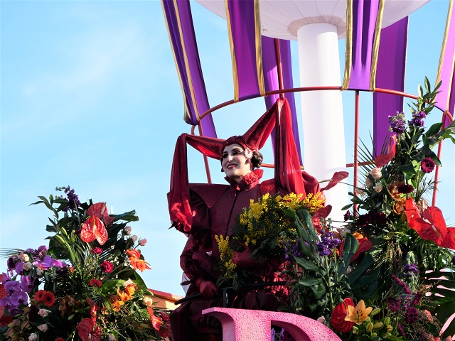 Blumenwagen im Karneval von Nizza