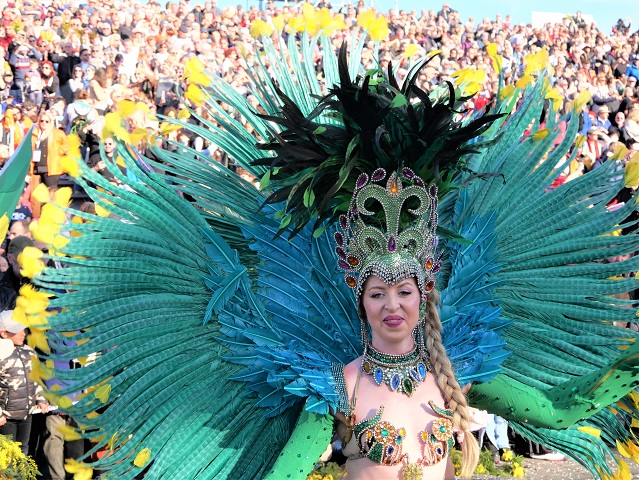 Tänzerin aus dem Karneval in Rio