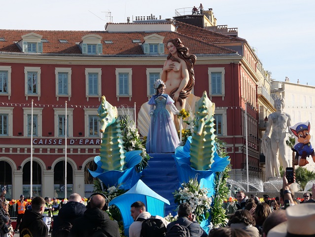 Venus auf dem Karneval in Nizza
