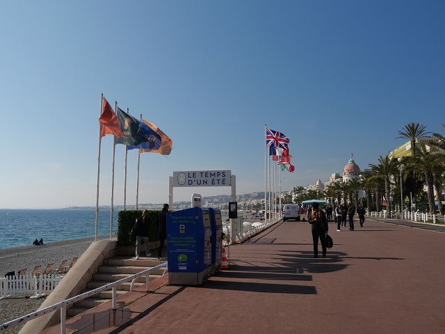 An der Promenade des Anglais in Nizza