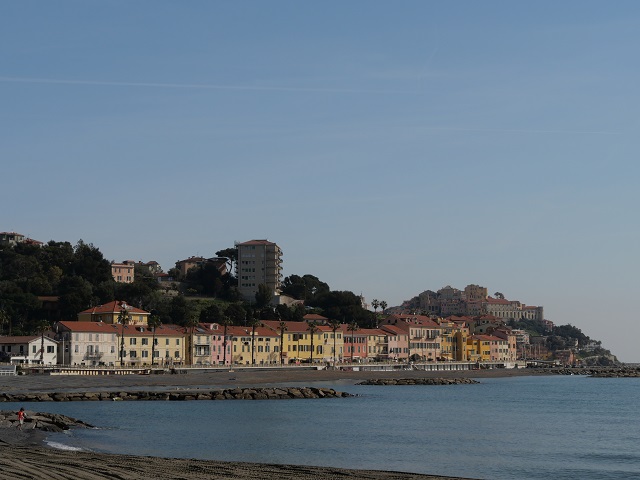 Strand am Borgo Prino in Imperia