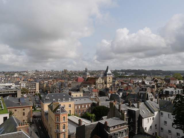 Blick über Dieppe vom Château