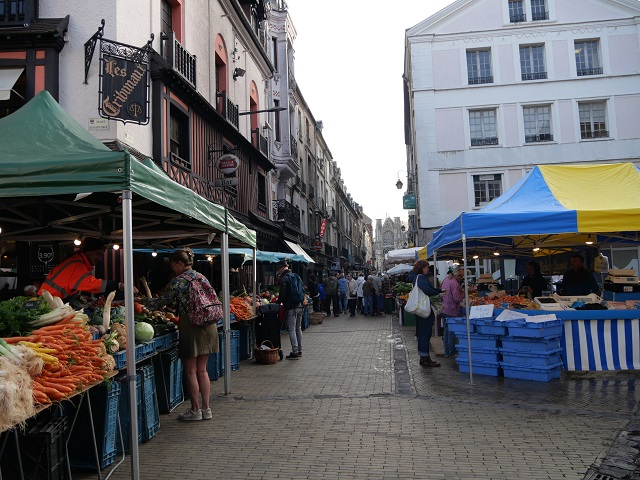 Markttag in Dieppe