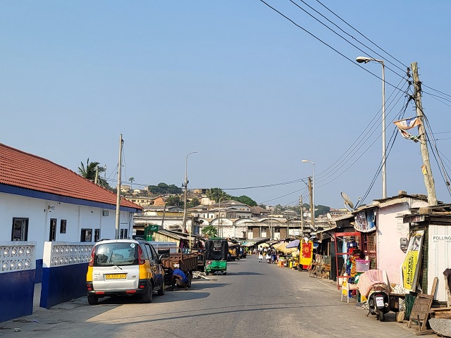 Straße in Cape Coast