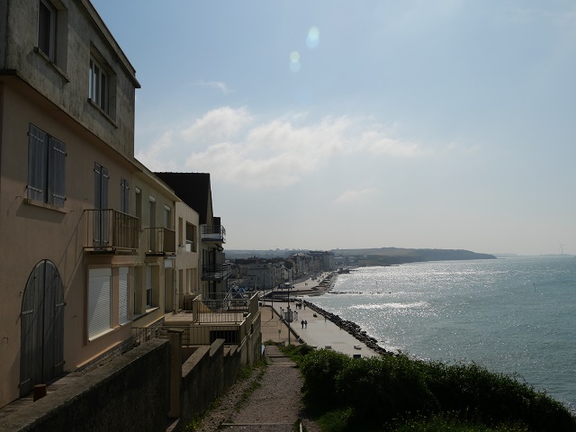 Blick vom nördlichen Ortsende auf die Bucht von Wimereux