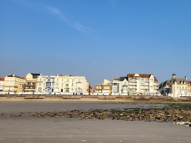 Wimereux vom Strand aus gesehen