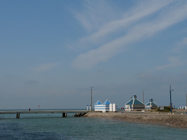 bei Flut an der Mündung der Wimereux